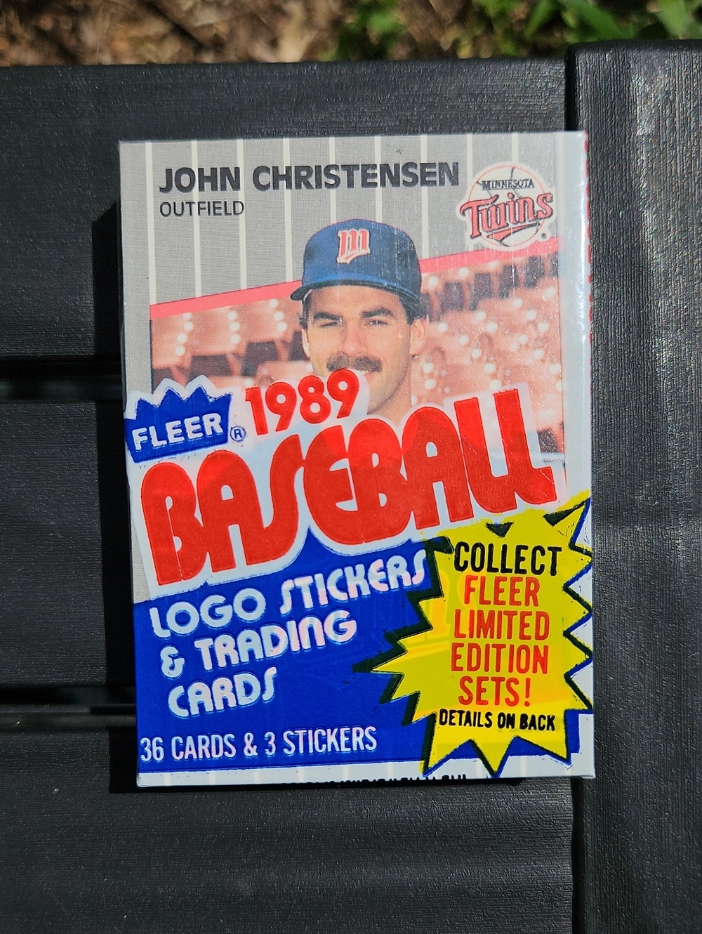 1989 Fleer Baseball Sealed Cello Pack 36 Cards 3 Stickers John Christensen